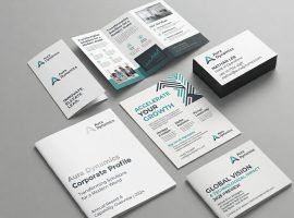 corporate business cards flyers and folded brochures printing Muscat Al Khuwair